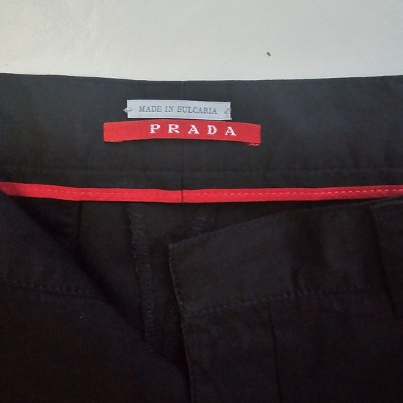Prada Sport Vintage  Black Minimalist Chino Pants Men's size 54 (US 38) - Picture 2 of 6